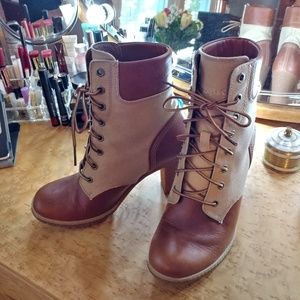 Timberland Mixed Media Ankle Boots